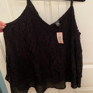 Torrid - 2-Layer Tank - Black - Size 1 - NWT